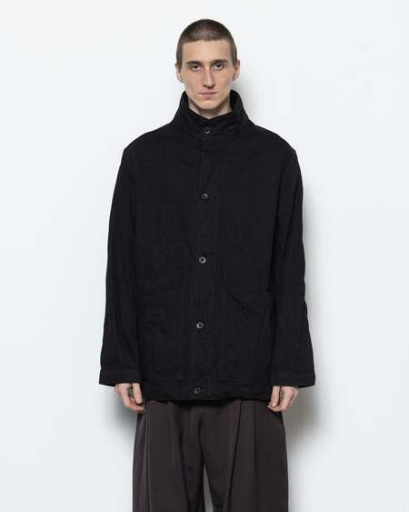 Doublet TWEED CUT OFF FIELD JACKET - BLACK | Garmentory