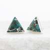 Starfish Project Ellie Triangle Turquoise Stud Earrings - Thumbnail 1