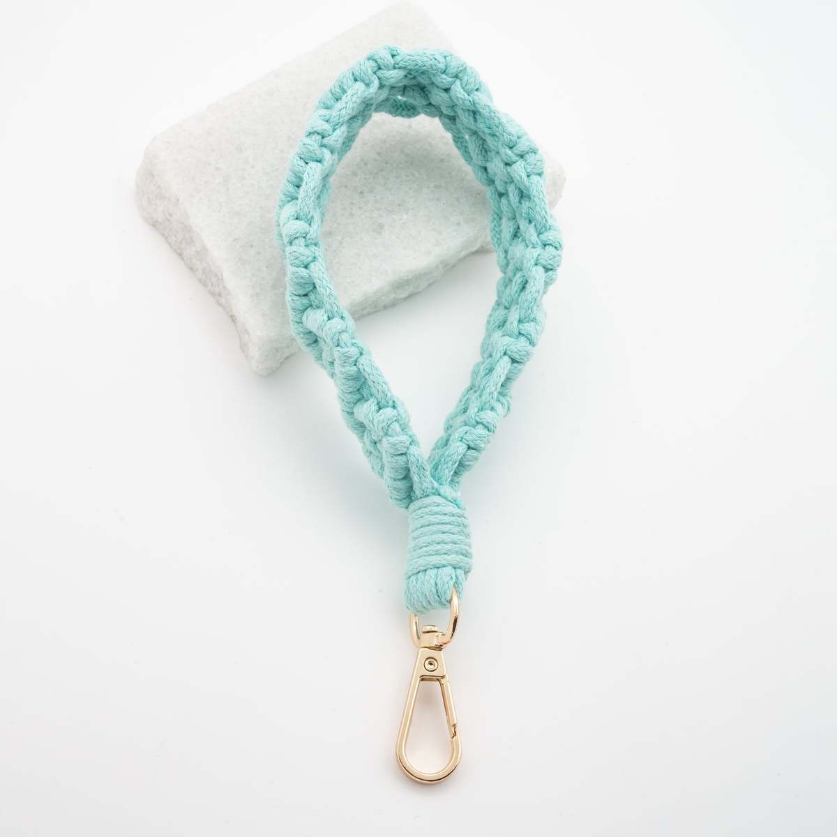 Starfish Project Fresh Mint Macramé Wrist Strap - Image 4 of 7