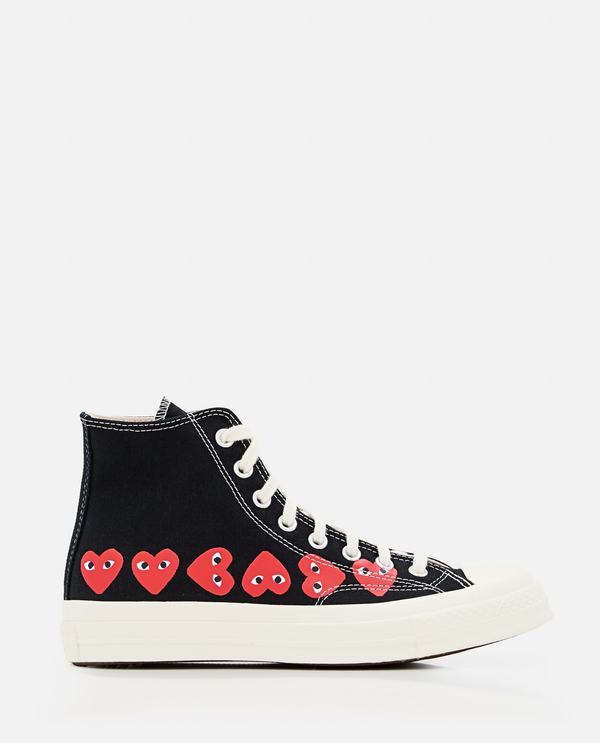 Comme des Garons PLAY x Converse High-Top Sneakers - Black