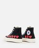 Comme des Garçons PLAY x Converse High-Top Sneakers - Black - Thumbnail 3