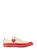 Comme des Garçons PLAY Heart Print Sneaker - White - Thumbnail 1