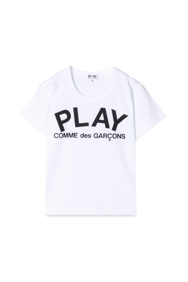 KIDS Comme des Garçons PLAY T-shirt M/c Logo - White
