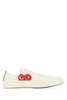 Comme des Garçons PLAY x Converse Canvas Sneakers - White - Thumbnail 1