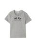 KIDS Comme des Garçons PLAY T-shirt Knit - Gray - Thumbnail 1
