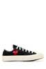 Comme des Garçons PLAY x Converse Canvas Sneakers - Black - Thumbnail 1