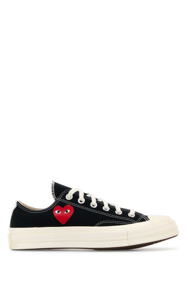 Comme des Garçons PLAY x Converse Canvas Sneakers - Black