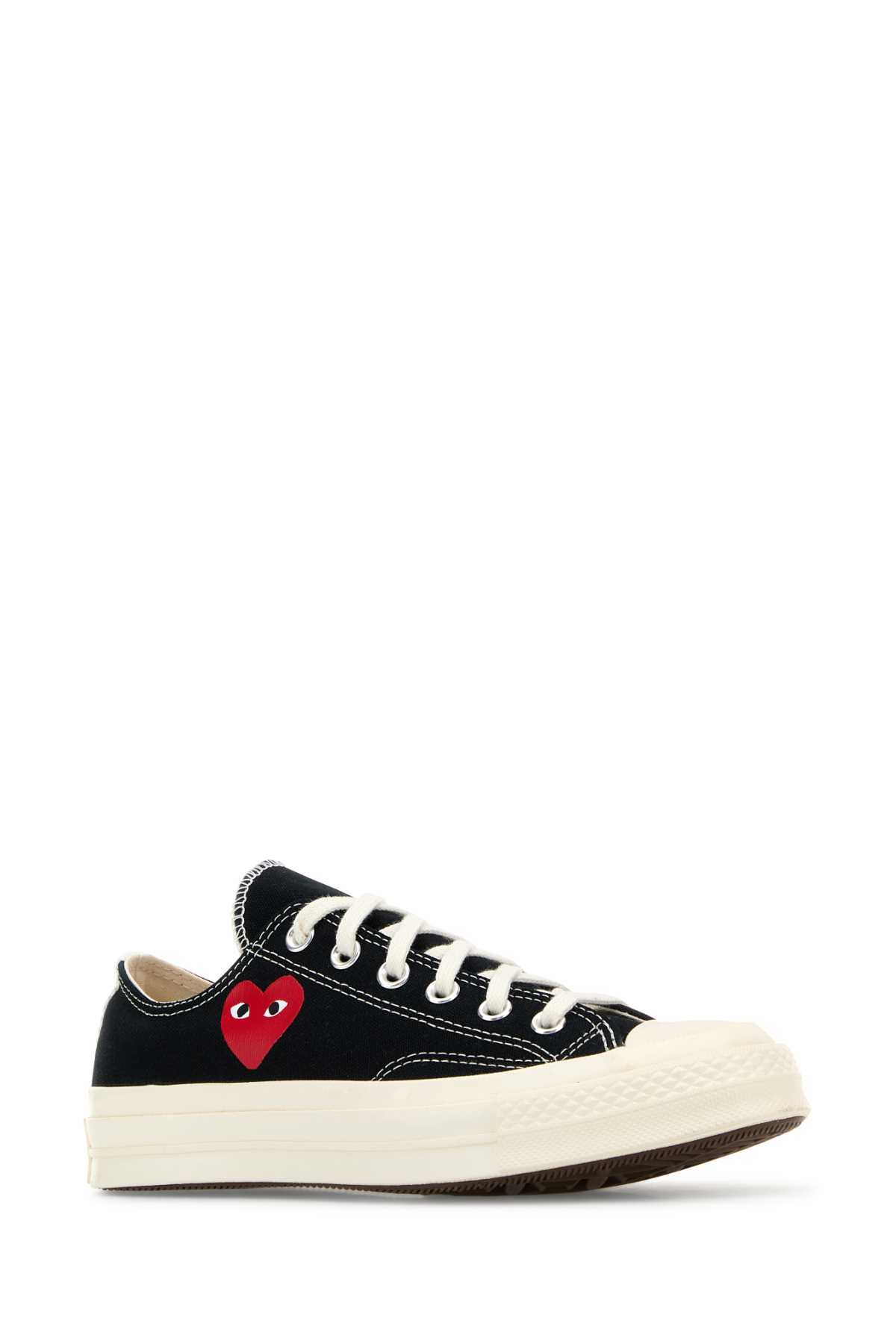 Comme des Garçons PLAY x Converse Canvas Sneakers - Black - Image 2 of 2