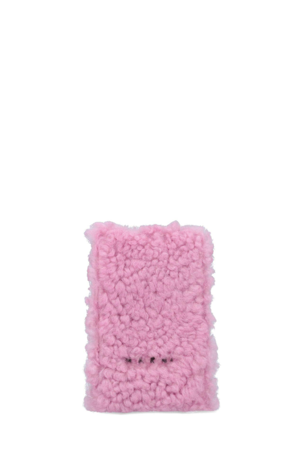 Marni Shearling Phone Case - Pink
