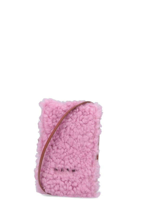 Marni Shearling Phone Case - Pink