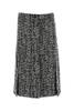 Lanvin Two-Tone Bouclé Skirt - Black/White - Thumbnail 1