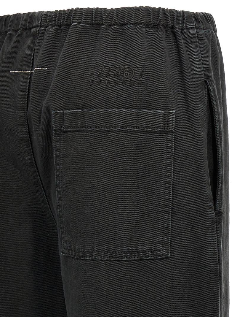 MM6 Maison Margiela Drawstring Pants - Black