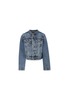 KIDS MM6 Maison Margiela Light Blue Jacket with Paint Splashes - Light Blue - Thumbnail 1