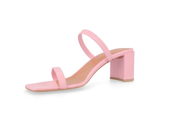By Far Shoes Tanya Sandals - Pink Leather By Far Shoes Tanya Sandals - Pink Leather