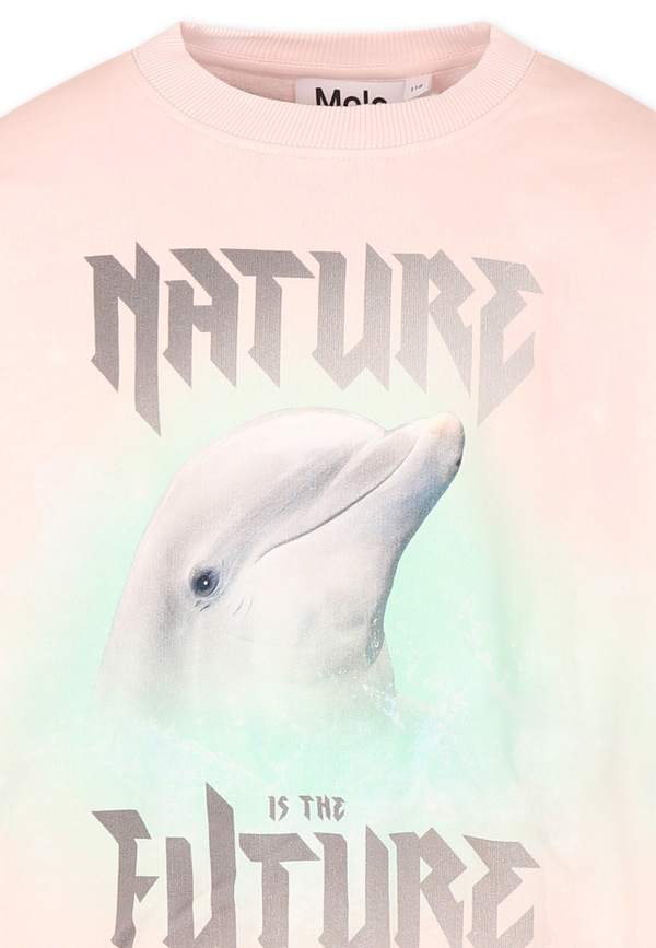 MOLO Dolphin Print Sweatshirt - Pink