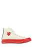 Comme des Garçons PLAY x Converse Canvas Sneakers - Ivory - Thumbnail 1
