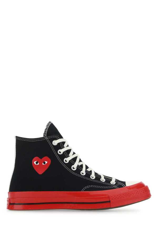 Comme des Garons PLAY x Converse Sneakers - Black