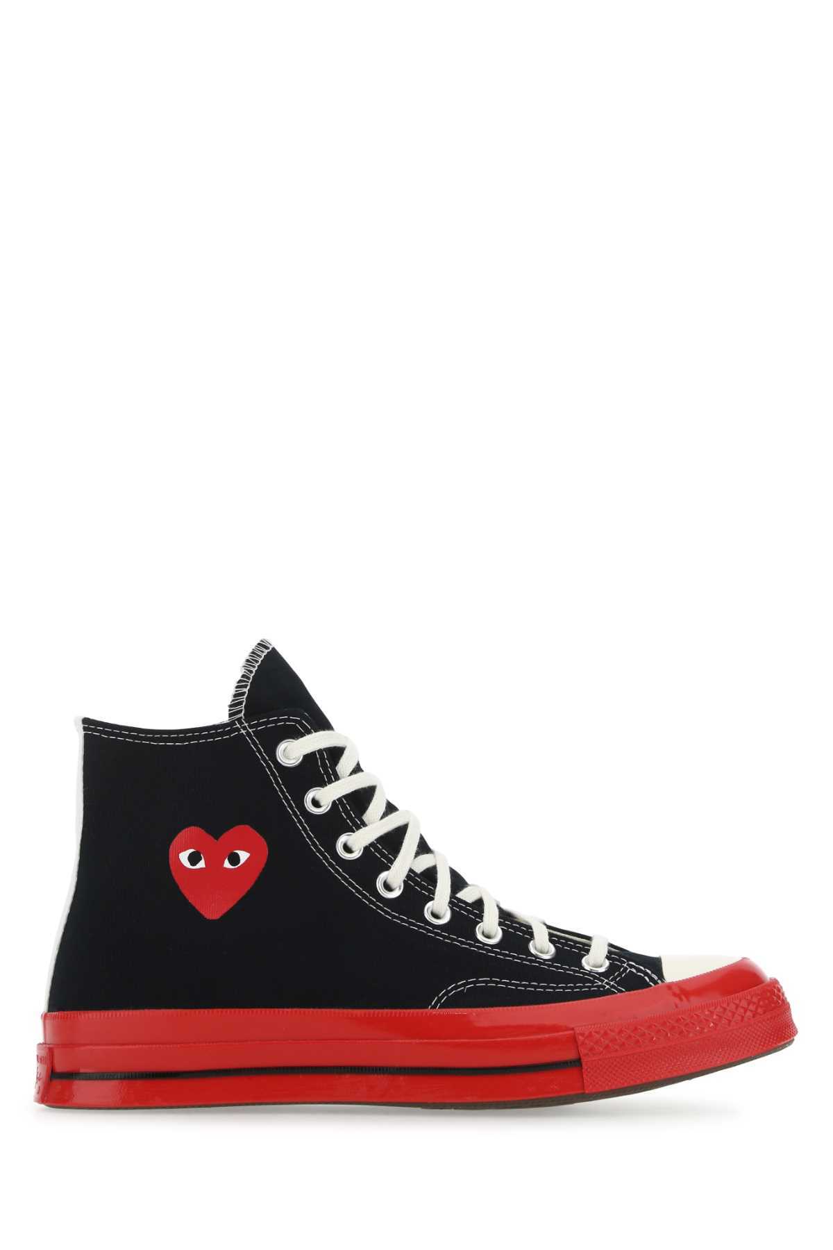 Comme des Garçons PLAY x Converse Sneakers - Black - Image 1 of 2