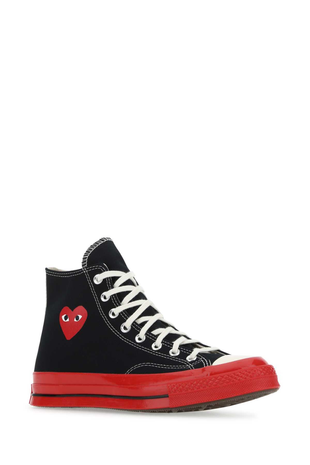 Comme des Garçons PLAY x Converse Sneakers - Black - Image 2 of 2