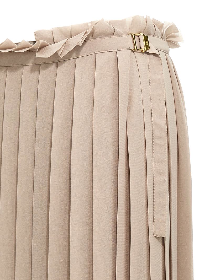 Ami Alexandre Mattiussi Pleated Skirt - Beige