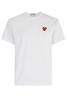 Comme des Garçons PLAY Tshirt Red Emblem Tee - Thumbnail 1