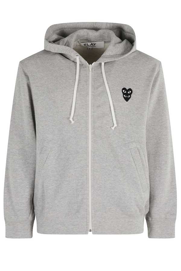 Comme des Garons PLAY Double Black Emblem Sweatshirt