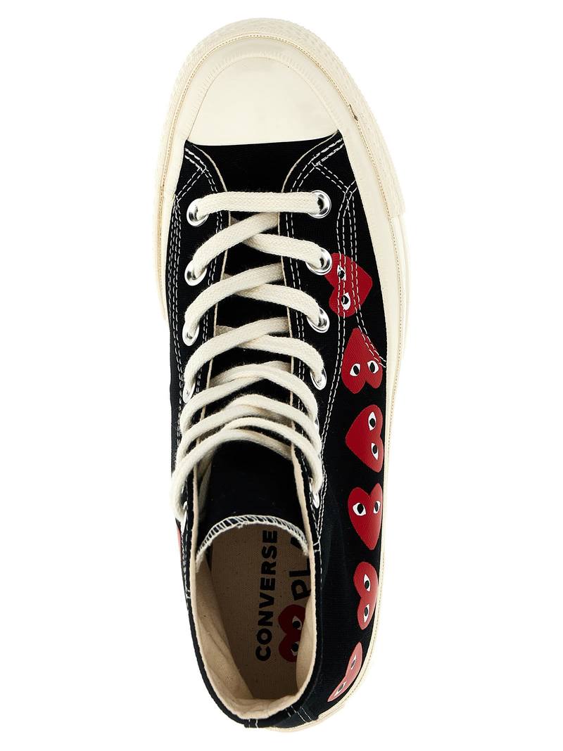 Comme des Garons PLAY x Converse Sneakers - Black