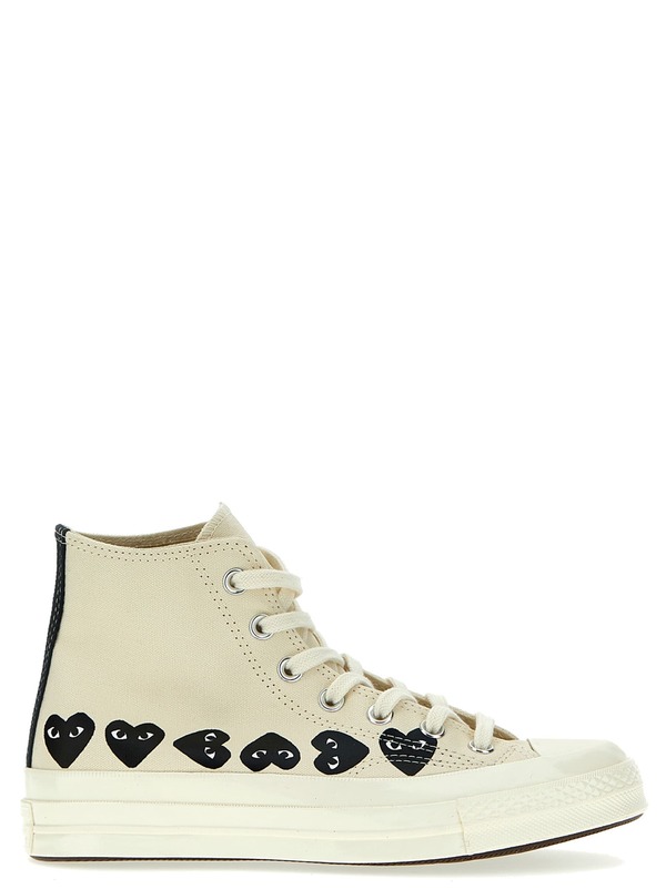 Comme des Garons PLAY Play x Converse Sneakers - White/Black