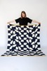 Sophie Home Ltd Deko Navy Throw Blanket - Thumbnail 2