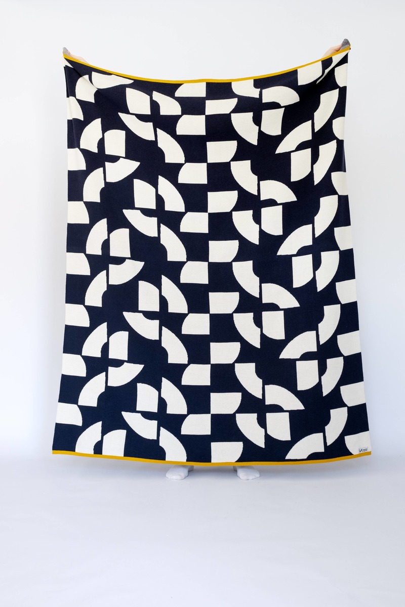 Sophie Home Ltd Deko Navy Throw Blanket