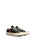 Comme des Garçons PLAY Red Heart Tela Sneakers - Black - Thumbnail 2