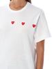 Comme des Garçons PLAY Three Hearts T-shirt - White - Thumbnail 3