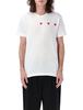 Comme des Garçons PLAY Three Hearts T-shirt - White - Thumbnail 4