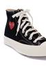 Comme des Garçons PLAY x Converse Hi-Top 70 Chuck Sneakers - Black - Thumbnail 4