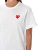Comme des Garçons PLAY Classic Heart Patch Tee - White - Thumbnail 3