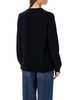 Comme des Garçons PLAY Red Heart Patch V-neck Sweater - Black - Thumbnail 2