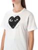 Comme des Garçons PLAY Studded Black Heart T-shirt - White - Thumbnail 3