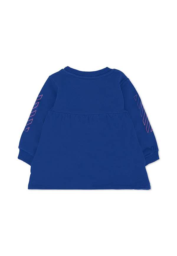 KIDS Off-White Dress - Blue