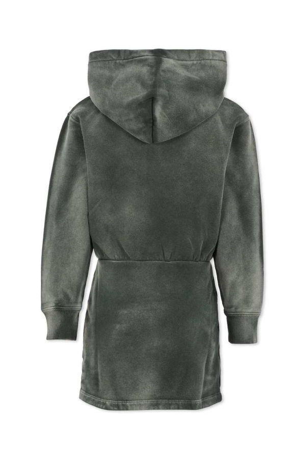 KIDS Off-White Grey Dress With Logo - Gray Dress