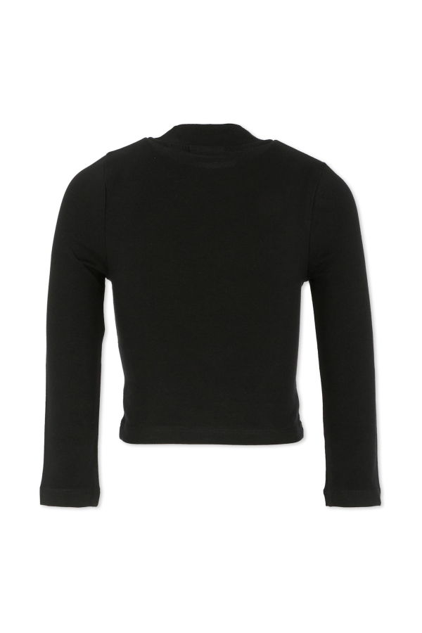 KIDS Off-White Turtleneck - Black