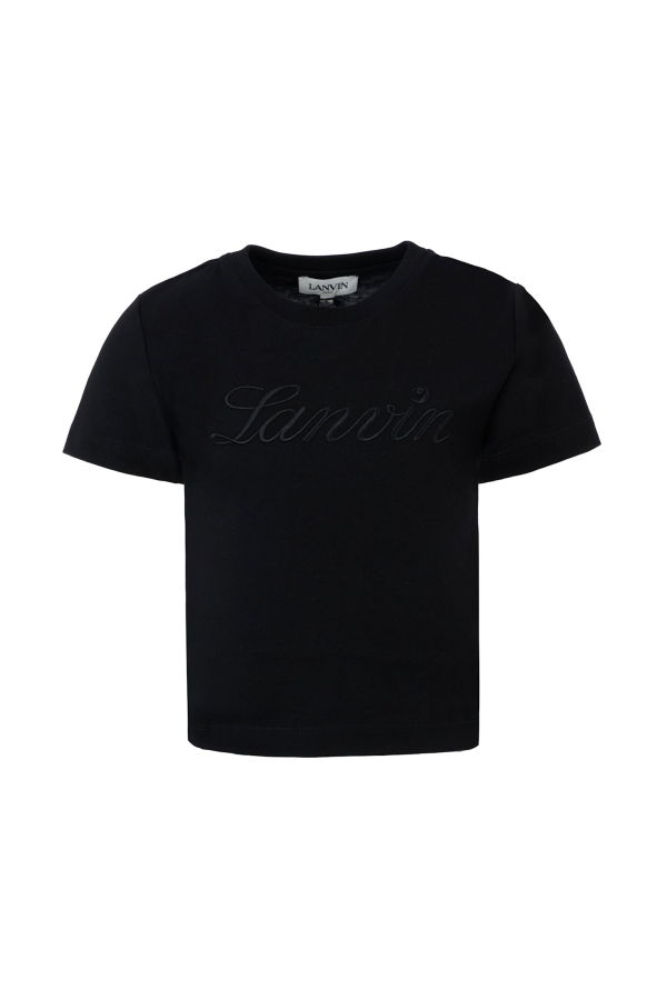 KIDS Lanvin Black T-shirt With Logo - Black