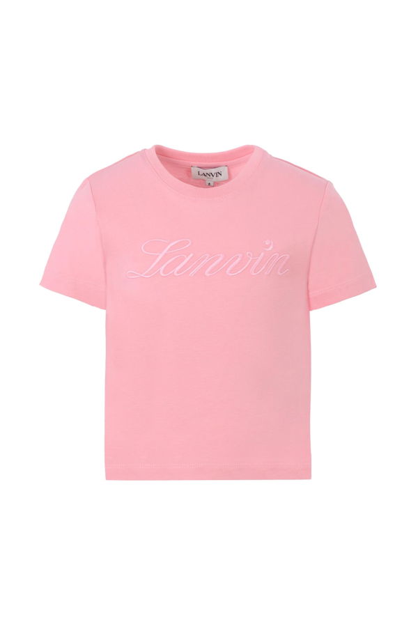 KIDS Lanvin Black Logo T-shirt - Black