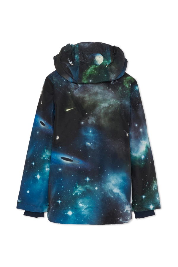 KIDS MOLO Blue Down Snow Jacket With Space Print Jacket - Blue