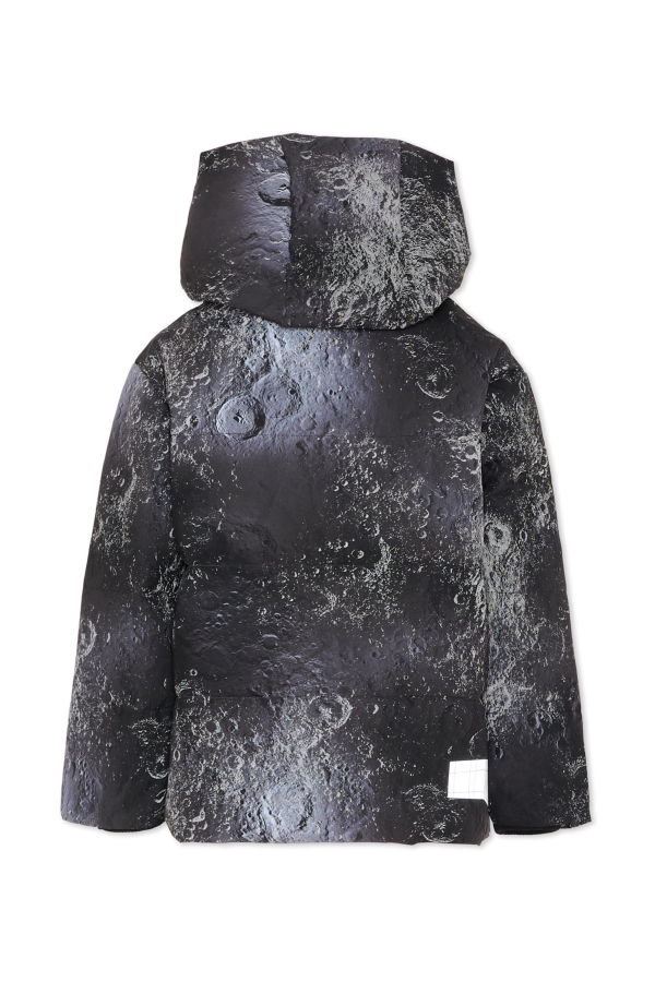 KIDS MOLO Black Down Jacket With Space Print Jacket - Black