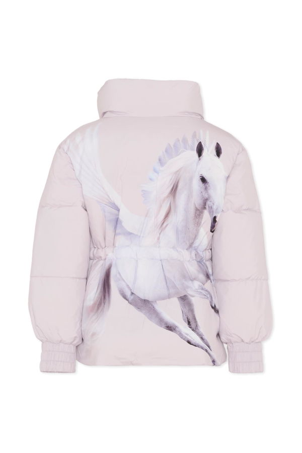 MOLO Lilac Down Jacket With Unicorn Print - Lilac