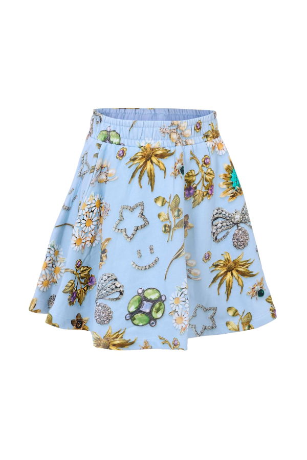 MOLO Jewel Print Skirt - Light Blue