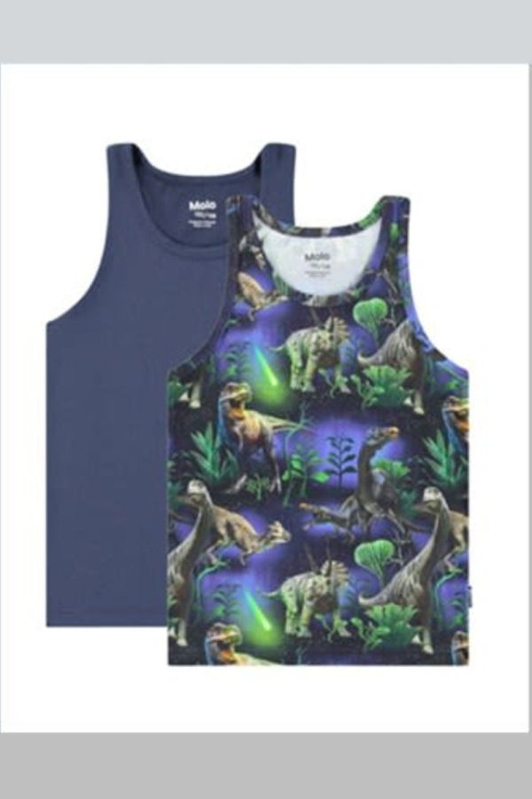 KIDS MOLO Blue Tank Top Set - Blue