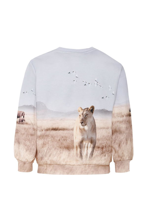 KIDS MOLO Lion Sweatshirt - Beige