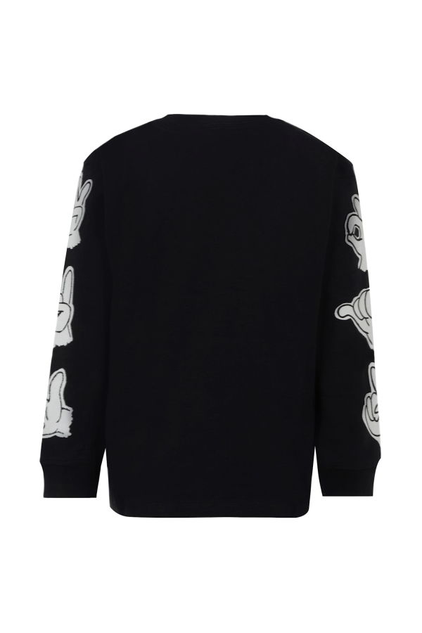 KIDS MOLO Hand Print T-shirt - Black