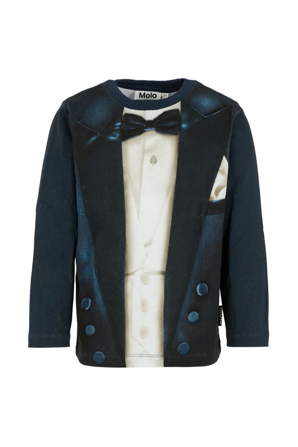 MOLO Tuxedo Print T-shirt - Blue